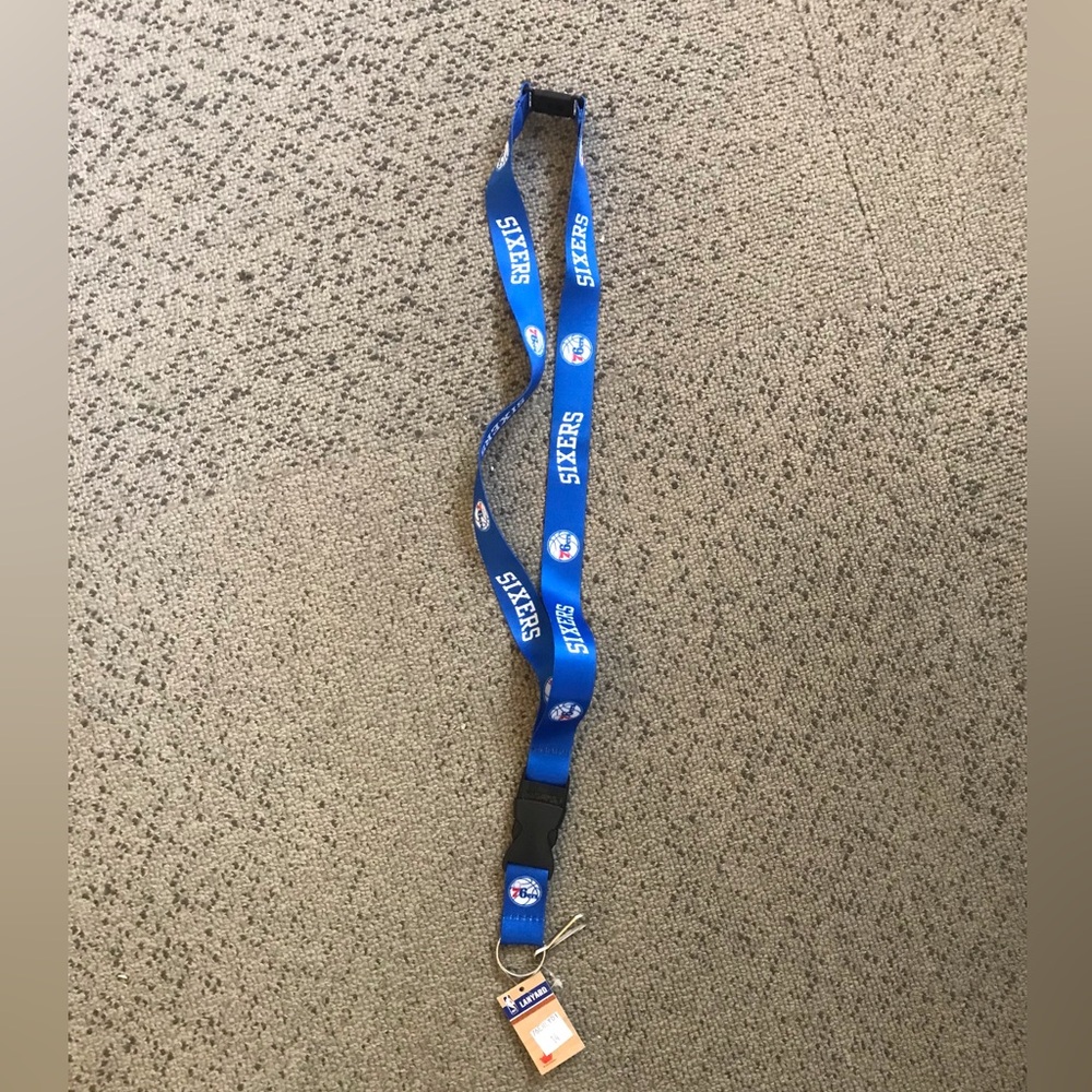 Philadelphia 76ers Blue Team Lanyard - Official NBA Fan Accessory